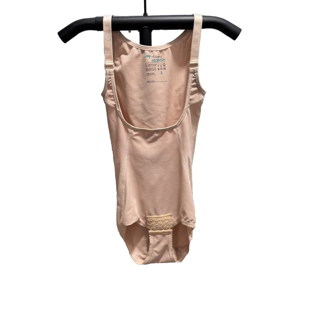 Marena Recovery Post Surgery Compression Bodysuit Sz Small Shapewear Beige Faja